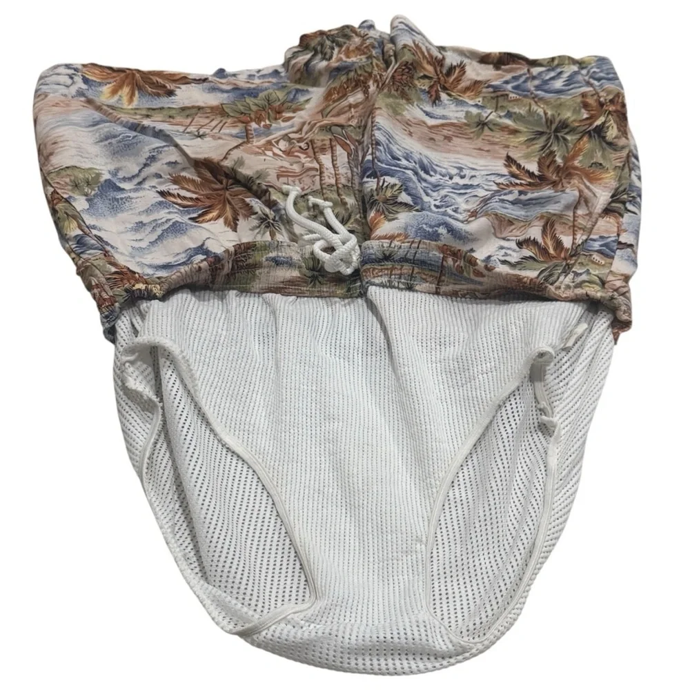 Reyn Spooner Lined Tropical Hawaiian Vacation Resort‎ Swim Trunks Men's Size M